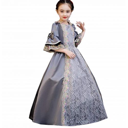  Loli Miss Girls Renaissance Medieval Princess Party Dress Civil War Victorian Royal Retro Palace Costume