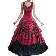 Loli Miss Womens Sleeveless Bowknot Gothic Lolita Dress Floor Length Ball Gown