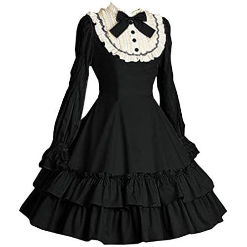  할로윈 용품Loli Miss Womens Sweet Lolita Dress A Line High Waist Brace Skirt Set