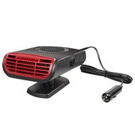 Lolicute Car Heater,3 in 1 Portable 12V 150W Car Windshield Defrost Defogger Electric Fan Heater Heating,360 Degree Rotary Base with Heating & Cooling & Air Purify Function