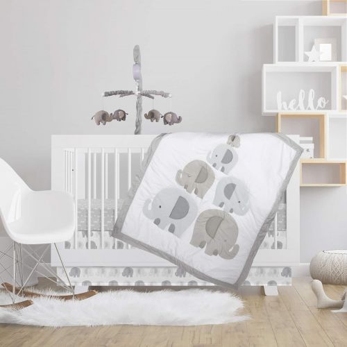  Lolli by Lolli Living Baby Musical Mobiles (Bailey Elephant). Knitted Elephant Shapes Crib Mobile for Nurseries