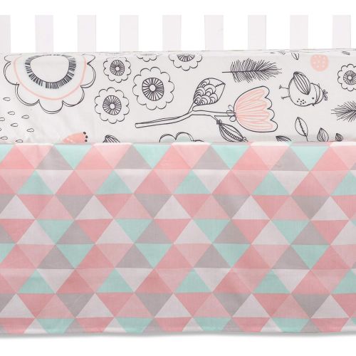  Lolli Living 4-Piece Baby Bedding Crib Set with Sparrow Pattern. Complete Set with Quilt, 2 Fitted Sheets, and Bed Skirt.