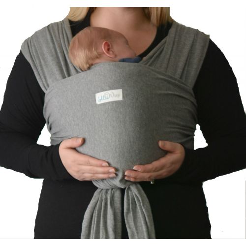  Lollie Wrap Hybrid Stretch Wrap Baby Carrier Gray. Supportive Back. Lightweight. Easy Wrap....