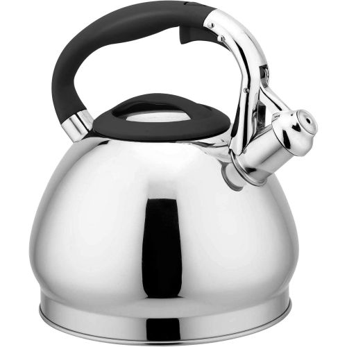  lolly U Whistling Tea Kettle 3L Stainless Steel Teapot with Antiscalding Handle Food Grade Rustproof Tea Kettles for Stovetop Gas Stove Induction Cookers Electric Ceramic Stoves Wo