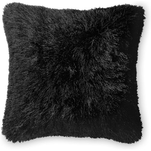  Loloi DSET Black Decorative Accent Pillow, 22 x 22 Cover WDown