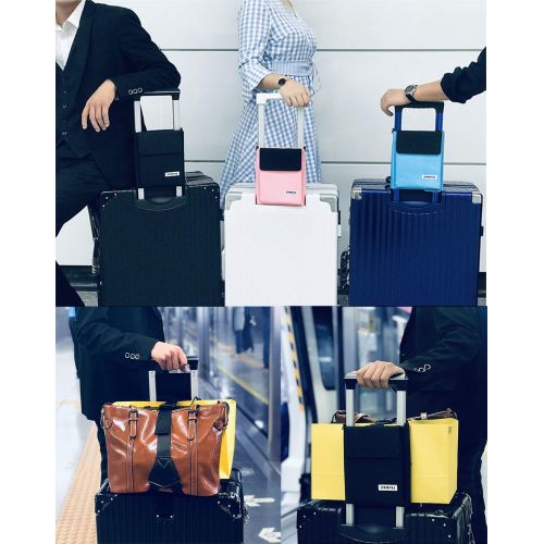  LolyishB Portable Travel Bag Bungee Organizer, Luggage Storage Bag Overnight Carry On Tote Duffel in Trolley Handle (Blue)