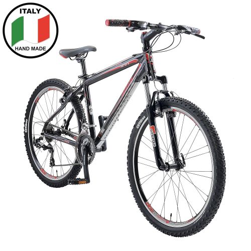  Lombardo Sestriere 300M Mountain Bike, 26 inch Wheels, Mens Bike, Red/Black, 99% Assembled, 17 inch Frame