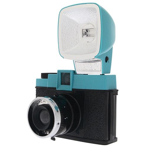  Lomography Diana F+ Film Camera and Flash (Teal/Black)