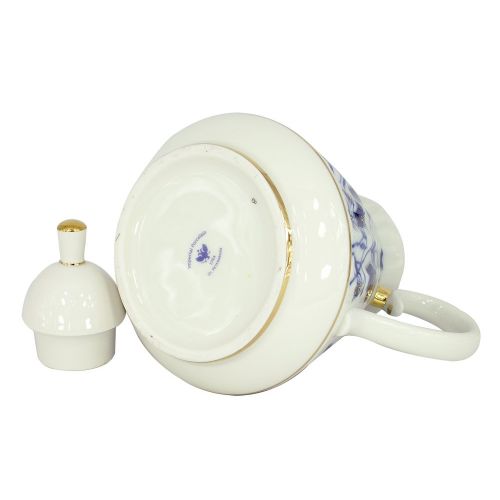  Lomonosov Russia Lomonosov Porcelain 5 Cups Tea Pot 25 ounces/750 mililiter Blue Bells