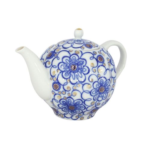  Lomonosov Russia Lomonosov Porcelain Teapot Tulip Bindweed 3 Cups 20 oz/600 ml