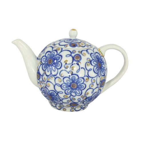  Lomonosov Russia Lomonosov Porcelain Teapot Tulip Bindweed 3 Cups 20 oz/600 ml