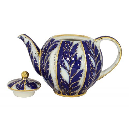  Lomonosov Russia Lomonosov Porcelain 3 Cups Tea Pot 20 oz/600 ml Winter Night