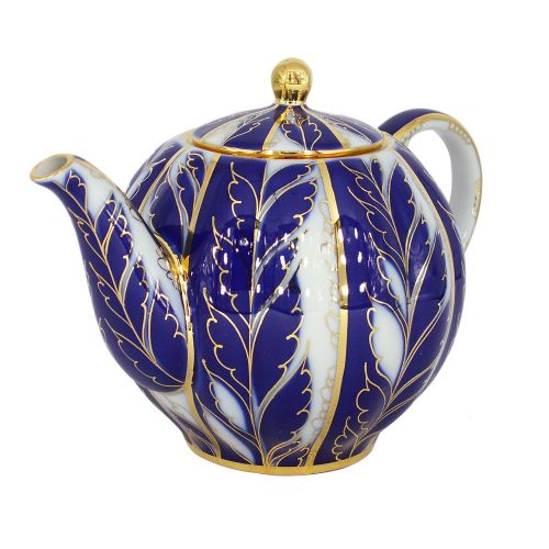  Lomonosov Russia Lomonosov Porcelain 3 Cups Tea Pot 20 oz/600 ml Winter Night