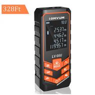 [아마존 핫딜]  [아마존핫딜]Lomvum LOMVUM Digital Laser Measurement - 328ft Laser Distance Meter Mute Function with Backlit LCD Screen, Single-distance Measurement, Continuous Measurement, Area, Pythagorean Modes