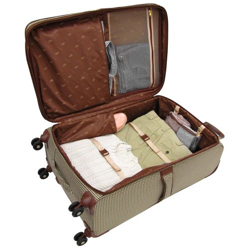  London Fog Cambridge 25 Inch Expandable Spinner, Olive