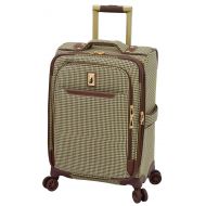 London Fog Cambridge II 20 Expandable Spinner, Olive Houndstooth