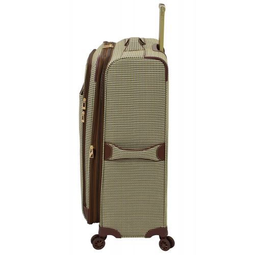  London Fog Cambridge II 20 Expandable Spinner, Olive Houndstooth