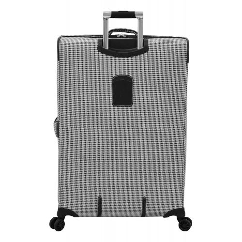  London Fog Cambridge II 20 Expandable Spinner, Black White Houndstooth