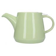 London Pottery Hi-T Infuser Teapot Set with Filter and Built-In Drip Tray, Stoneware, Peppermint, 4 Cup (1 Litre)
