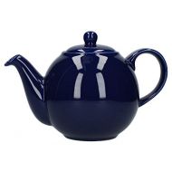 London Pottery Globe Large Teapot with Strainer, Ceramic, Cobalt Blue, 8 Cup (2.4 Litre)