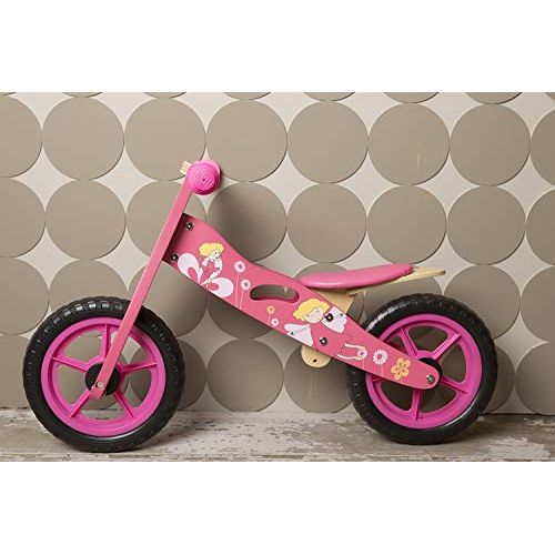  London-kate london-kate Deluxe Wooden BALANCE Running BIKE - No Pedal Push Bike - Girls Training Bike For Toddlers and Kids