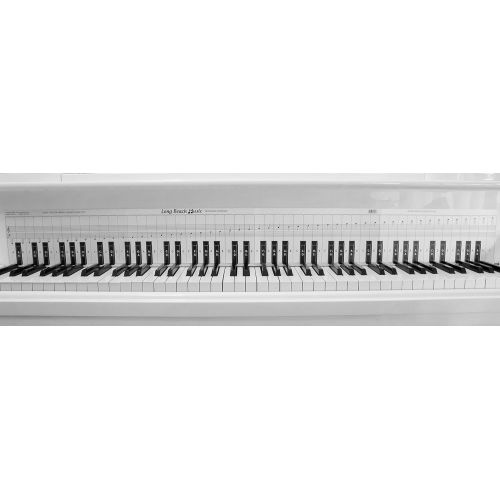  [아마존베스트]Long Beach Music Practice Keyboard & Note Chart for Behind the Piano Keys
