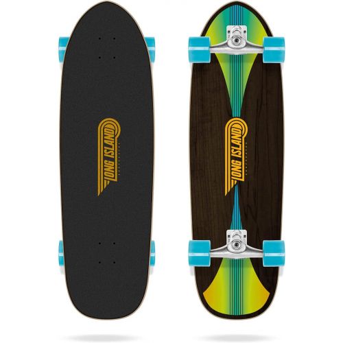  Long Island Unisex_Adult Queens 34x9.85x20 Surfskate Skateboard, Multi-Coloured (Multi-Coloured), 9,85 x 34.0