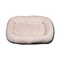 Long Rich HCT ERE-001 Super Soft Sherpa Crate Cushion Dog and Pet Bed, White, By Happycare Textiles