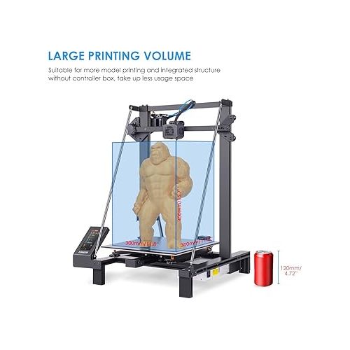  Longer LK5 Pro 3D Printer, Large Build Size 11.8''(L) x11.8''(W) x15.7''(H), 90% Pre-Assembled, Silent Motherboard, FDM 3D Printers for DIY Home and School Printing