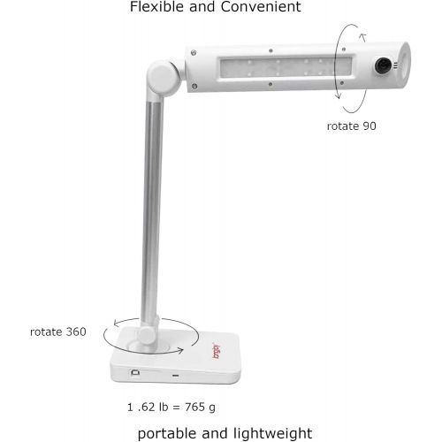  [아마존베스트]Longjoy Digital Portable Overhead USB Distance Teaching Document Camera LV-1010 (White)