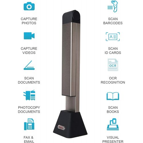  [아마존베스트]Longjoy LV-680 Portable USB Document Camera 8 MP A3/A4 Size Auto Scan Scanner