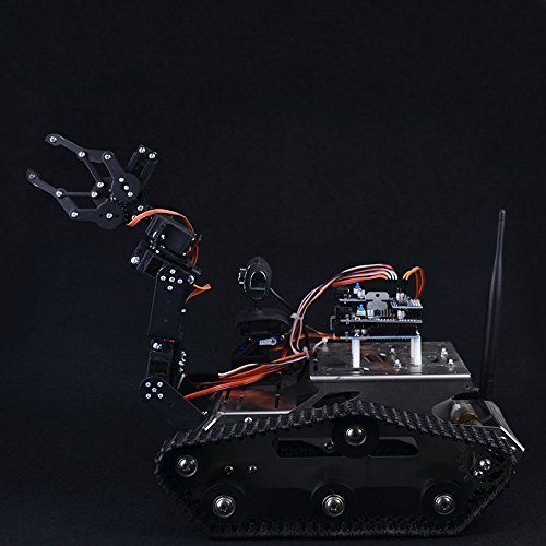  Longruner UNO Project Upgraded Smart Arduino Robot Car Kit with UNO R3 with Manipulator,HD Camera Wireless Upgraded Smart WiFi DS Robot Car kit for Arduino (New Version)