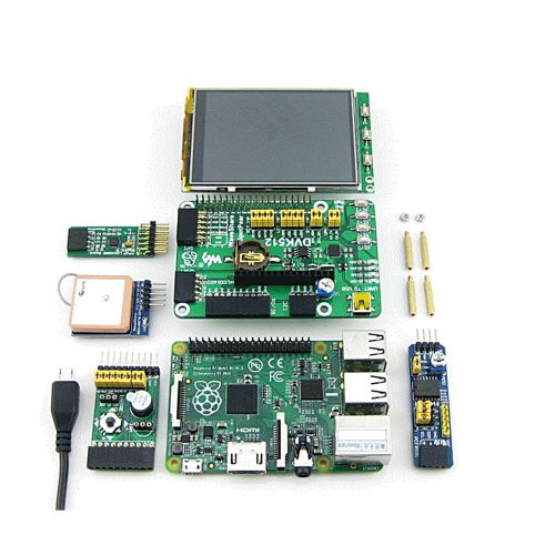  CQRobot Raspberry Pi DIY Open Source Electronic Hardware Kits(CQ-A), Compatible with Raspberry Pi A+B+2B3B, Including Expansion Board DVK512+3.5 inch Raspberry Pi LCD+PCF8591 Board+L3G4
