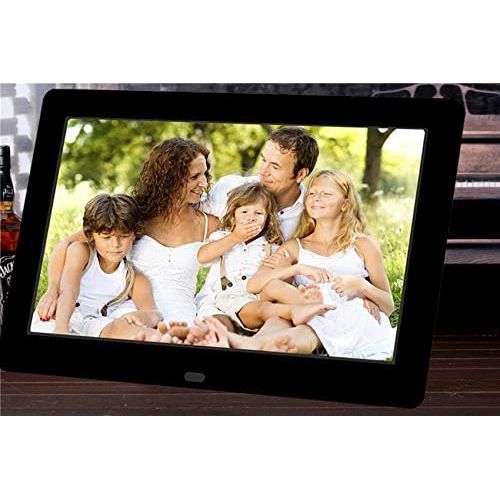  [아마존베스트]LONGSEA Digital Picture Frame Full HD 8 Inch 1280 x 720 IPS High Resolution Photo Music Video Player Electronic Album with Clock Calendar Auto On/Off Timer and Remote Control (Blac