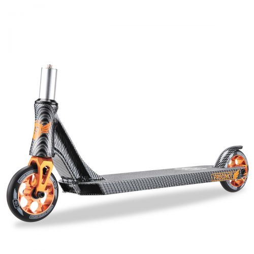  Longway Aluminium Pro Stunt Kick Scooter Precinct Carbon with BMX Handlebars