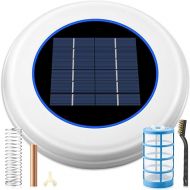 Solar Pool Ionizer Floating Water Cleaner and Purifier Keeps Water Clear, Chlorine Free and Eco-Friendly, Compatible with Fresh and Salt Water Pools