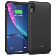 Lonlif Battery Case for iPhone XR, 5000mAh Portable Charging Case Protective Extended Battery Charger Case Compatible with iPhone XR (Black)