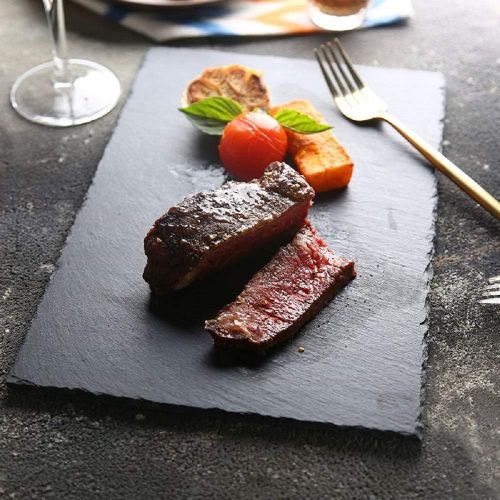  [아마존베스트]Lonovel Slate Cheese Board Natural Slate Cheese Plates for Kitchen Dining,Parties,Entertaining,8x12 Slate Placemats Slate Serving Tray for Cake,Fruit,Biscuit,Meat,Charcuterie Slate