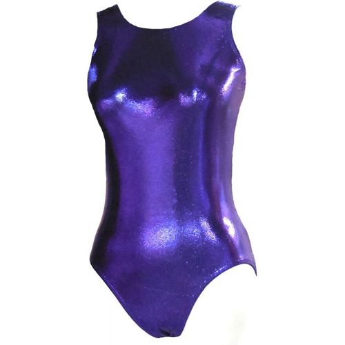  Look-It Activewear Shiny Purple Jewel Leotard for Gymnastics or Dance girls and women