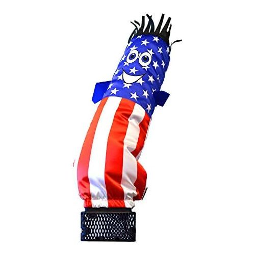  LookOurWay Mini Air Dancers Inflatable Tube Man Set Desktop Size, American Flag