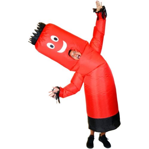  LookOurWay Air Dancers Inflatable Tube Man Costume, Red