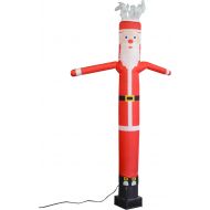 LookOurWay Snowman 6ft Tall Air Dancers Inflatable Tube Complete Set with 14 HP Sky Dancer Blower