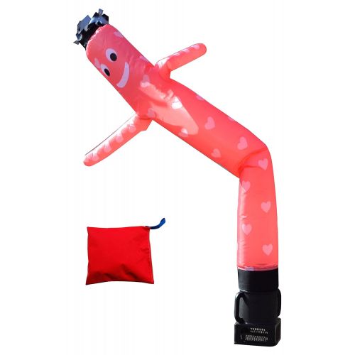  LookOurWay Hearts Valentines Day Themed 6-Feet Tall Air Dancers Inflatable Tube Complete Set with 14 HP Sky Dancer Blower