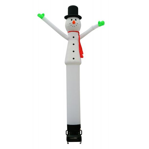  LookOurWay Snowman 15ft Air Dancers Inflatable Tube Man Complete Set with 1 HP Sky Dancer Blower