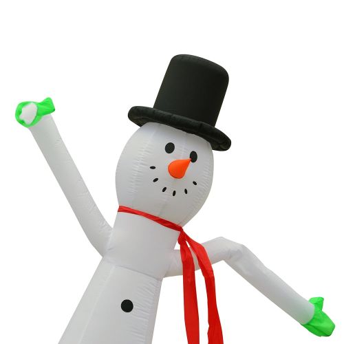  LookOurWay Snowman Air Dancers Inflatable Tube Man Attachment, 10ft (No Blower)