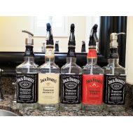 LookingSharpCactus Clear Coat! Jack Daniels Whiskey Soap Dispenser / Glass Spray Bottle / Kitchen or Bathroom Soap Pump Bottle / Jack Daniels Decor / Dad Gifts