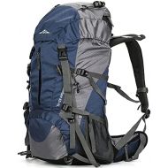 Loowoko Hiking Backpack 50L Travel Camping Backpack with Rain Cover