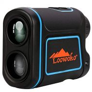 Loowoko 656 Yards Telescope Rangefinder, Portable Handheld Rechargeable Binoculars Laser Rangefinder Golfing Hunting Racing