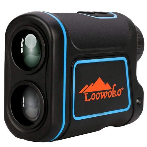  Loowoko 656 Yards Telescope Rangefinder, Portable Handheld Rechargeable Binoculars Laser Rangefinder Golfing Hunting Racing