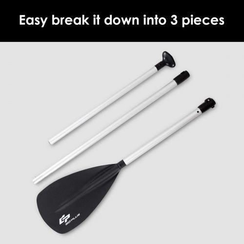  LordBee Black New Nice Adjustable 3-Piece Aluminum Alloy Stand Up Paddle Durable Lightweight